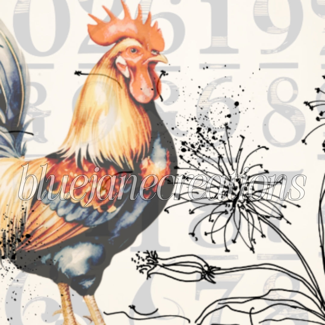 Vintage Rooster Paper Collection