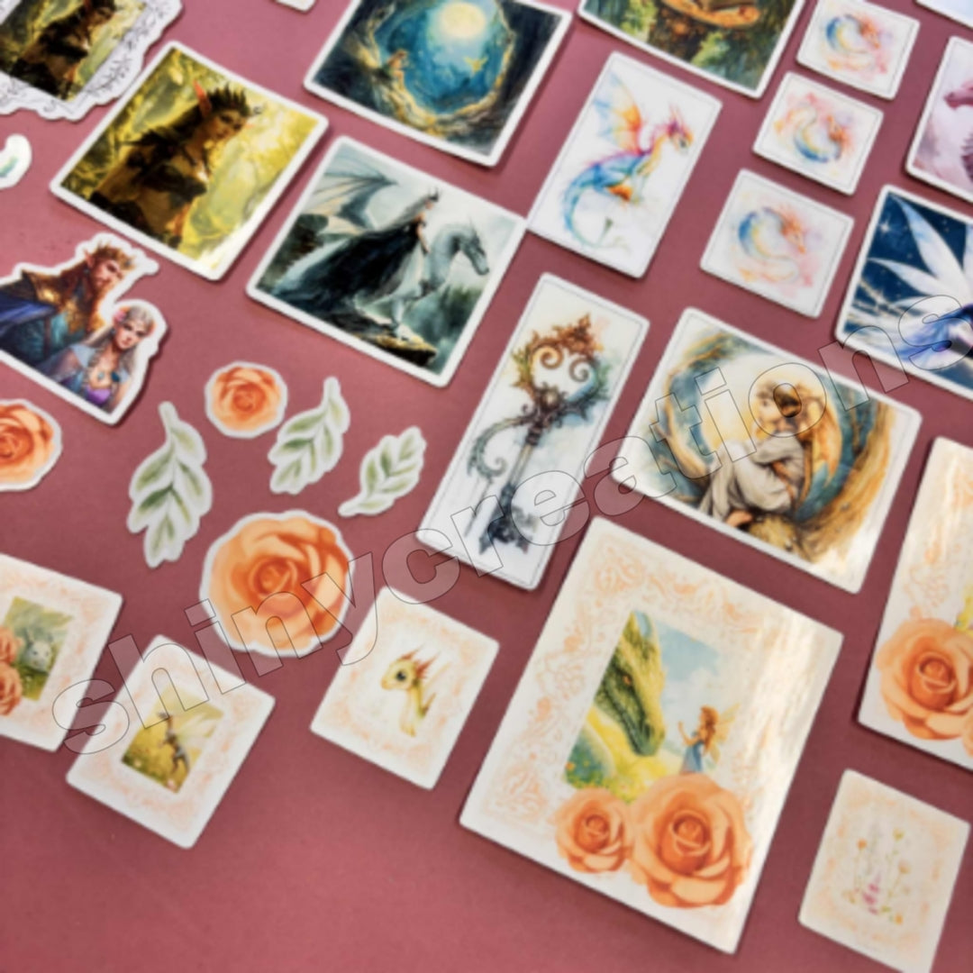 Shiny Creations 70 pc Fantasy Collage Ephemera Pack