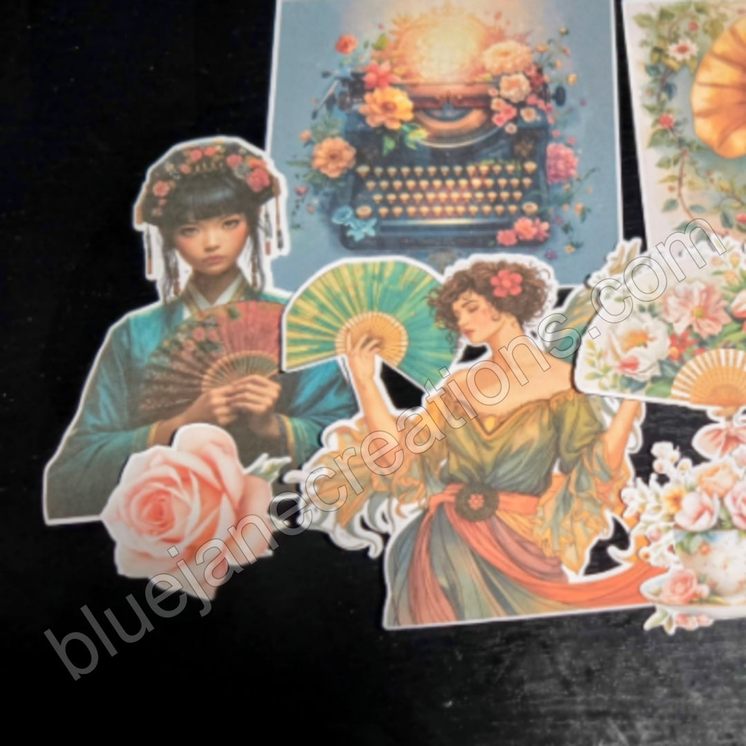Elegant Ladies 20-piece Ephemera Pack
