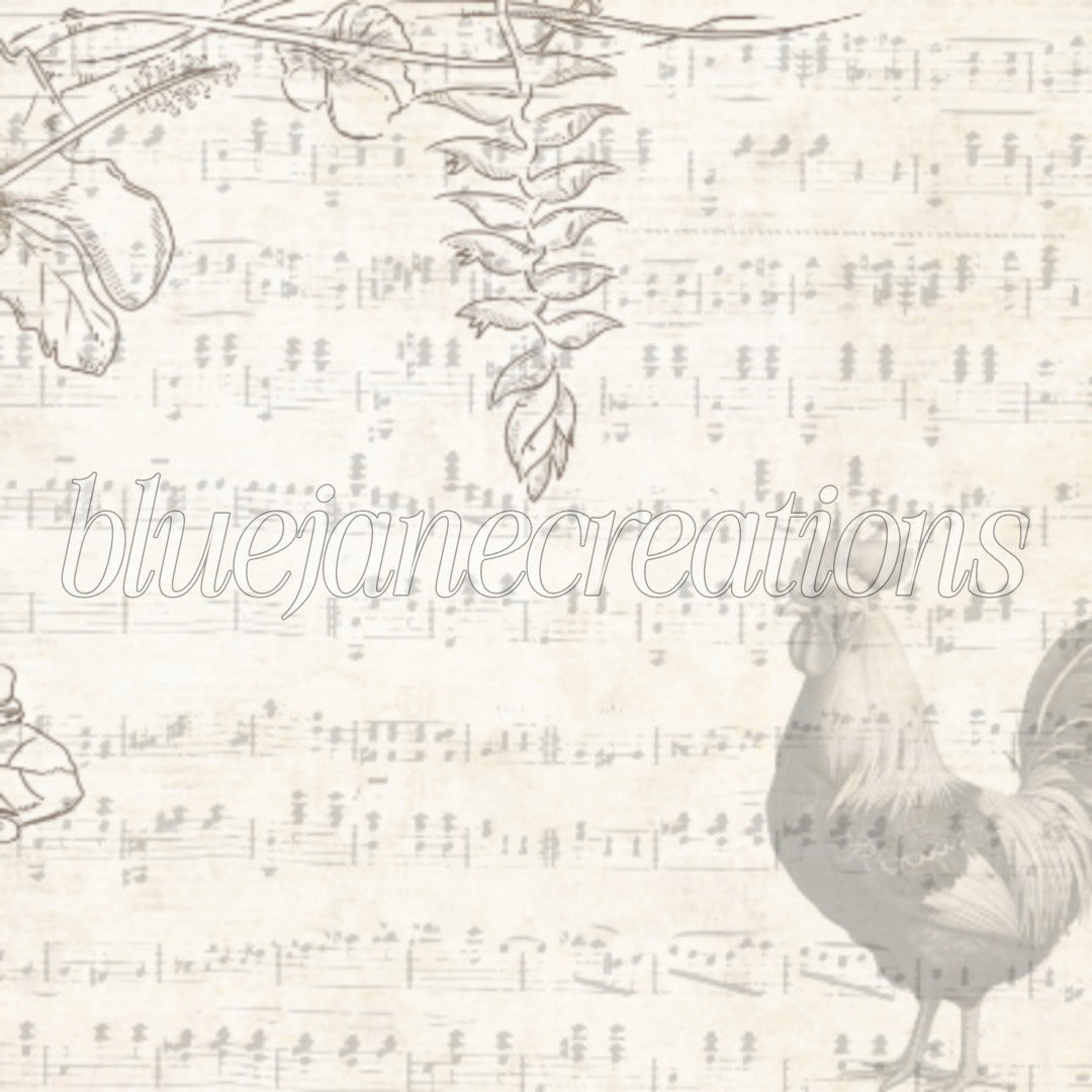 Vintage Rooster Paper Collection