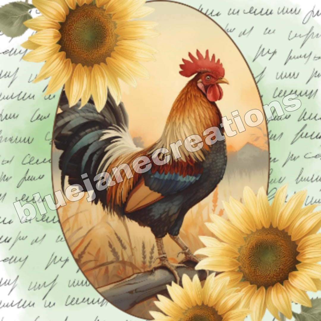 Vintage Rooster Paper Collection