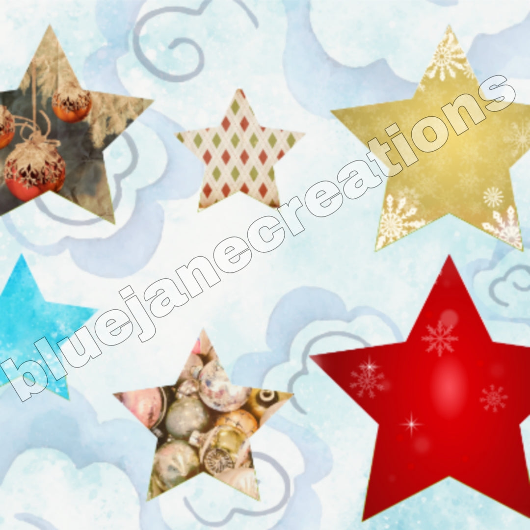 Wonky Christmas Collage Papers