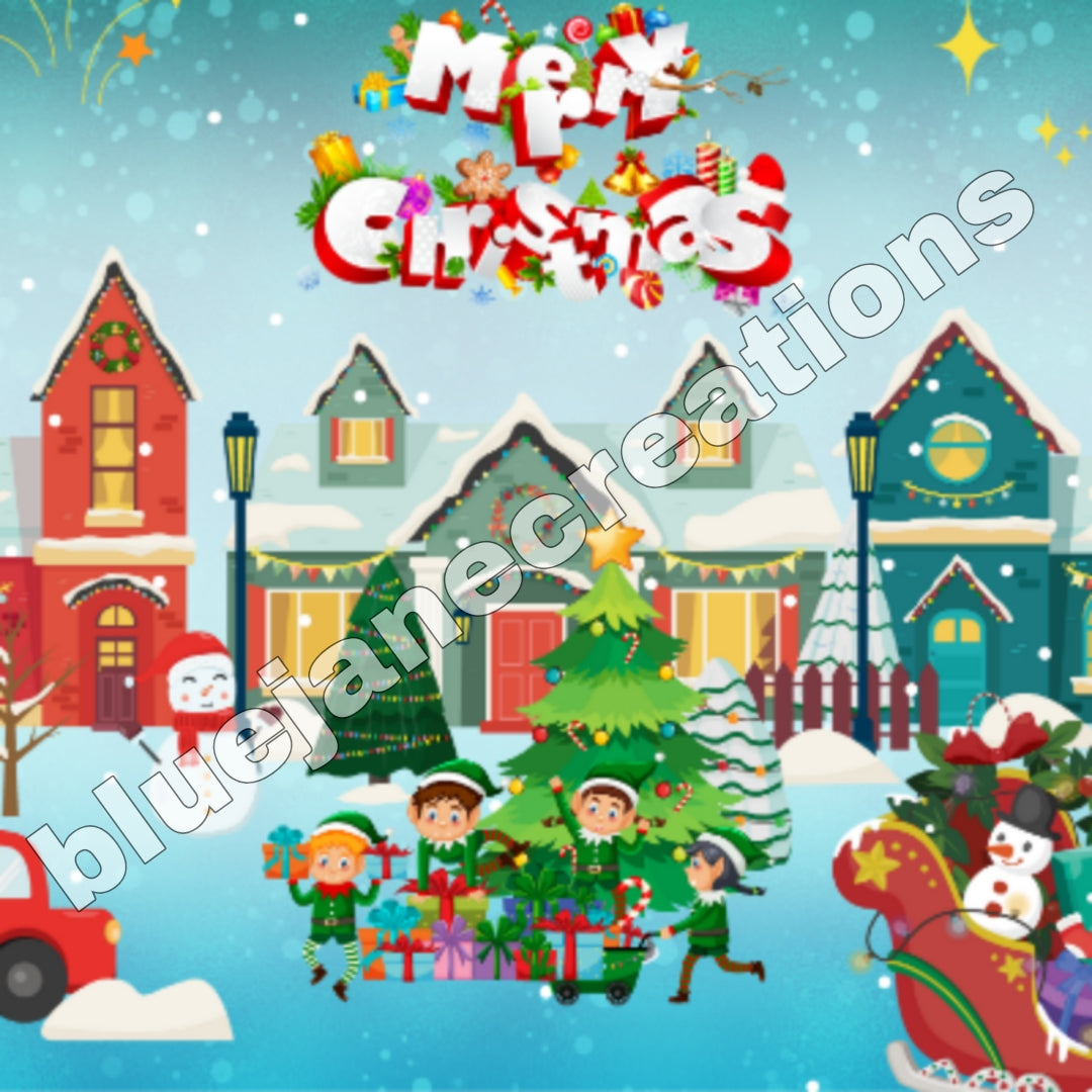 Wonky Christmas Collage Papers