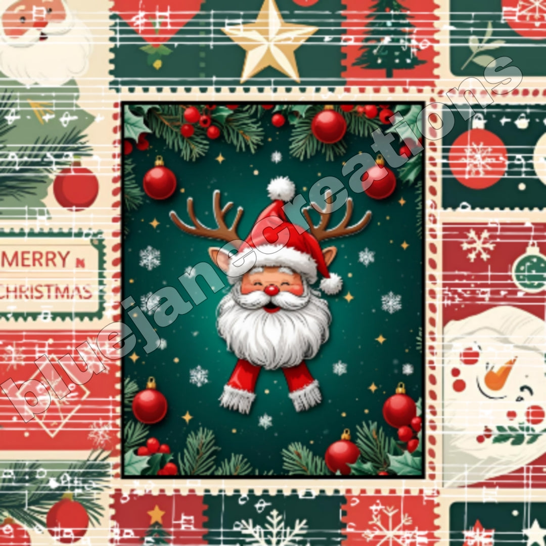 Wonky Christmas Collage Papers