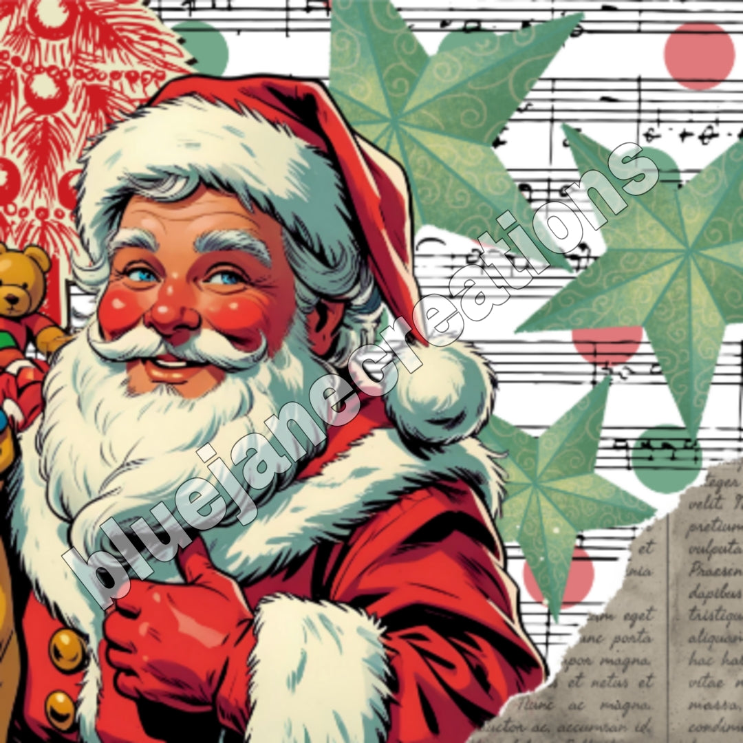 Wonky Christmas Collage Papers