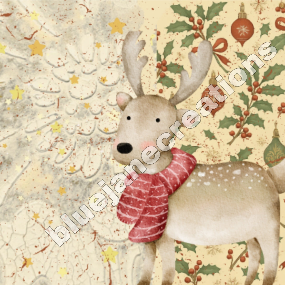 Wonky Christmas Collage Papers