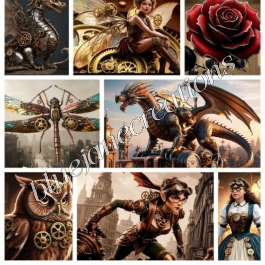 Steampunk Cut-apart Pages