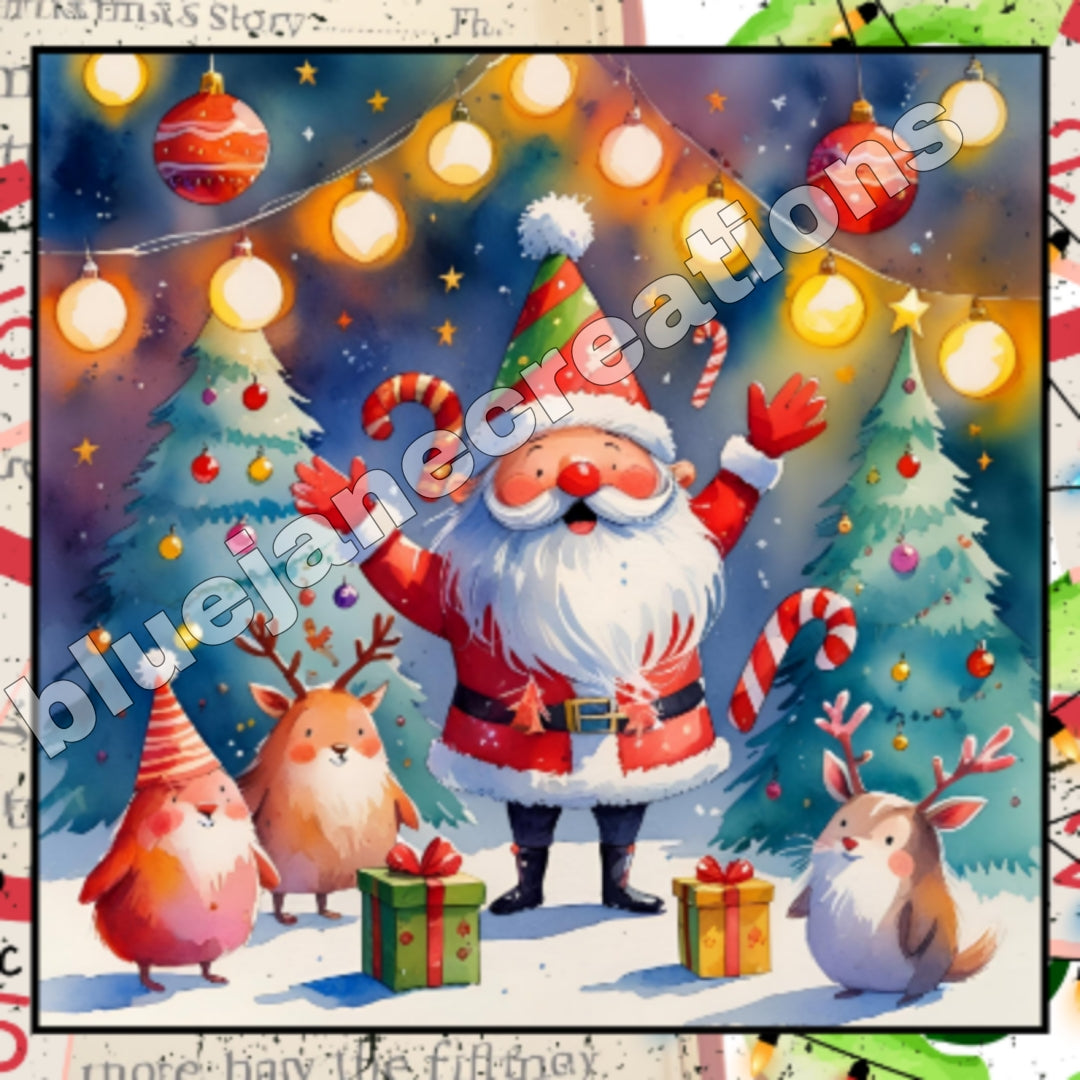 Wonky Christmas Collage Papers