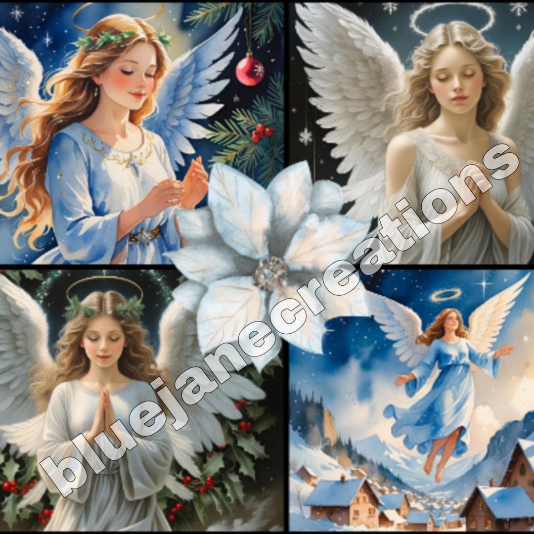 Wonky Christmas Collage Papers
