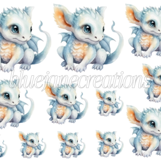 Baby Dragon Cut-apart Pages