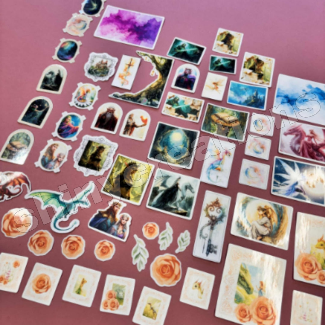 Shiny Creations 70 pc Fantasy Collage Ephemera Pack