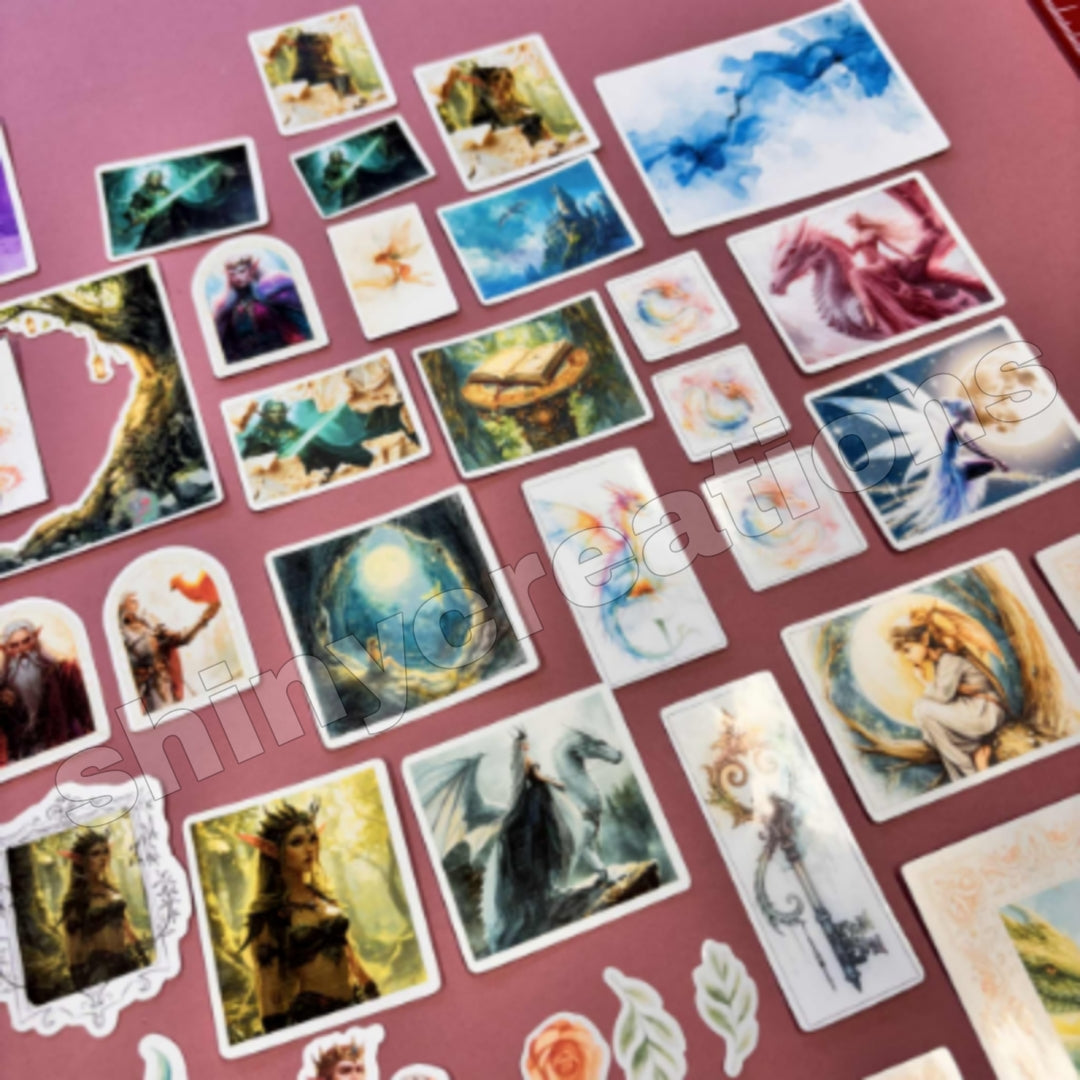 Shiny Creations 70 pc Fantasy Collage Ephemera Pack
