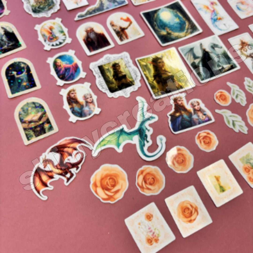 Shiny Creations 70 pc Fantasy Collage Ephemera Pack