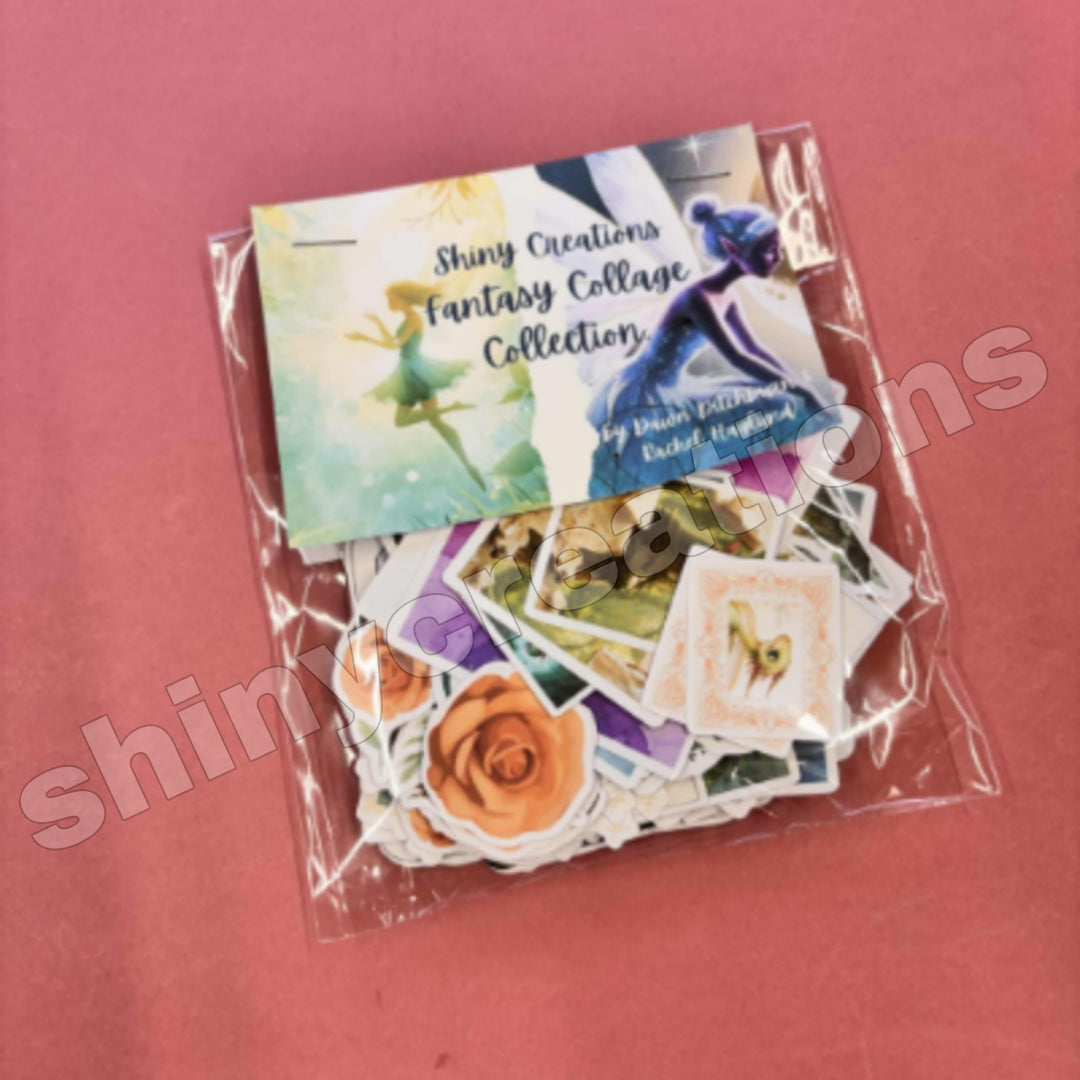 Shiny Creations 56 pc Fantasy Collage Sticker Pack