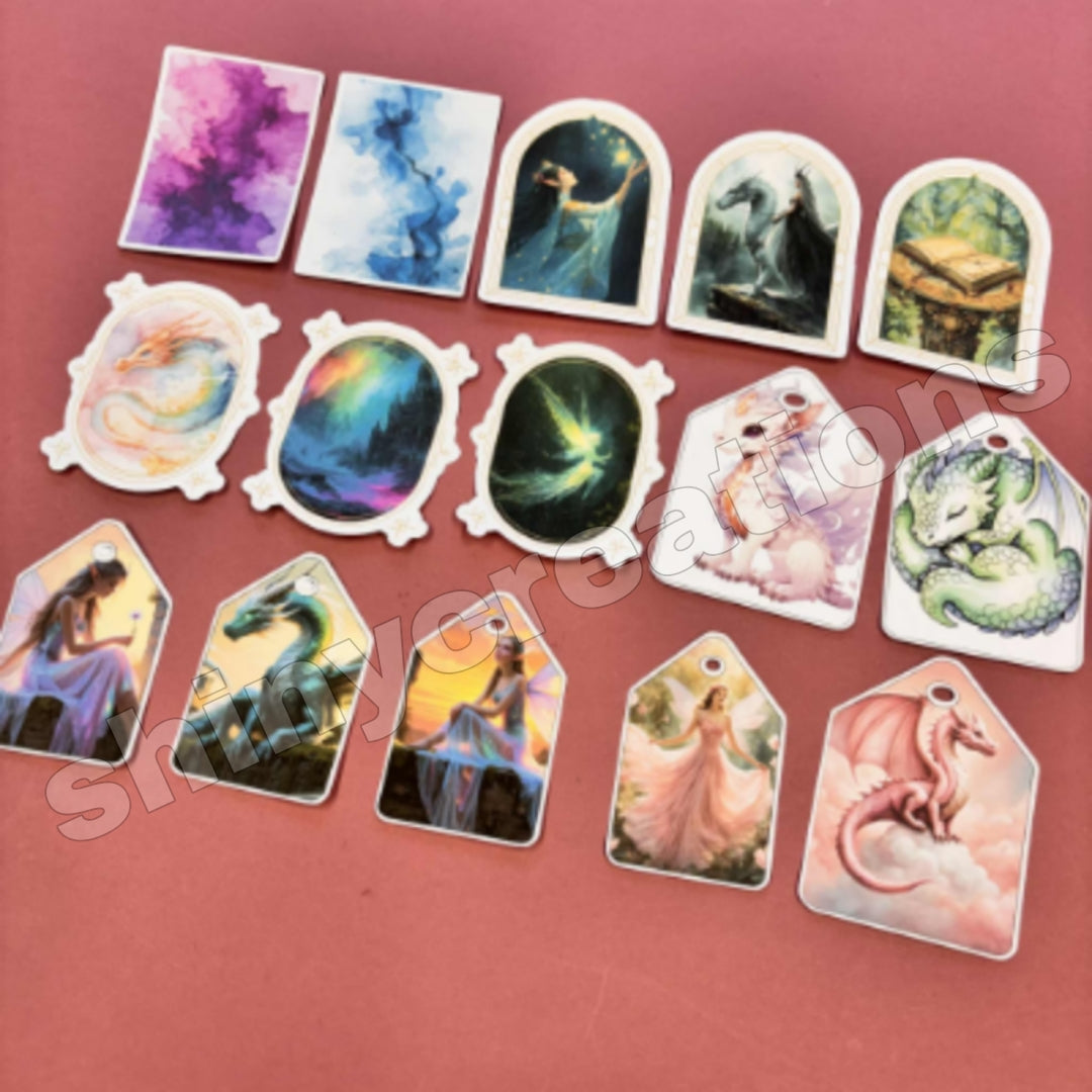 Shiny Creations 56 pc Fantasy Collage Sticker Pack