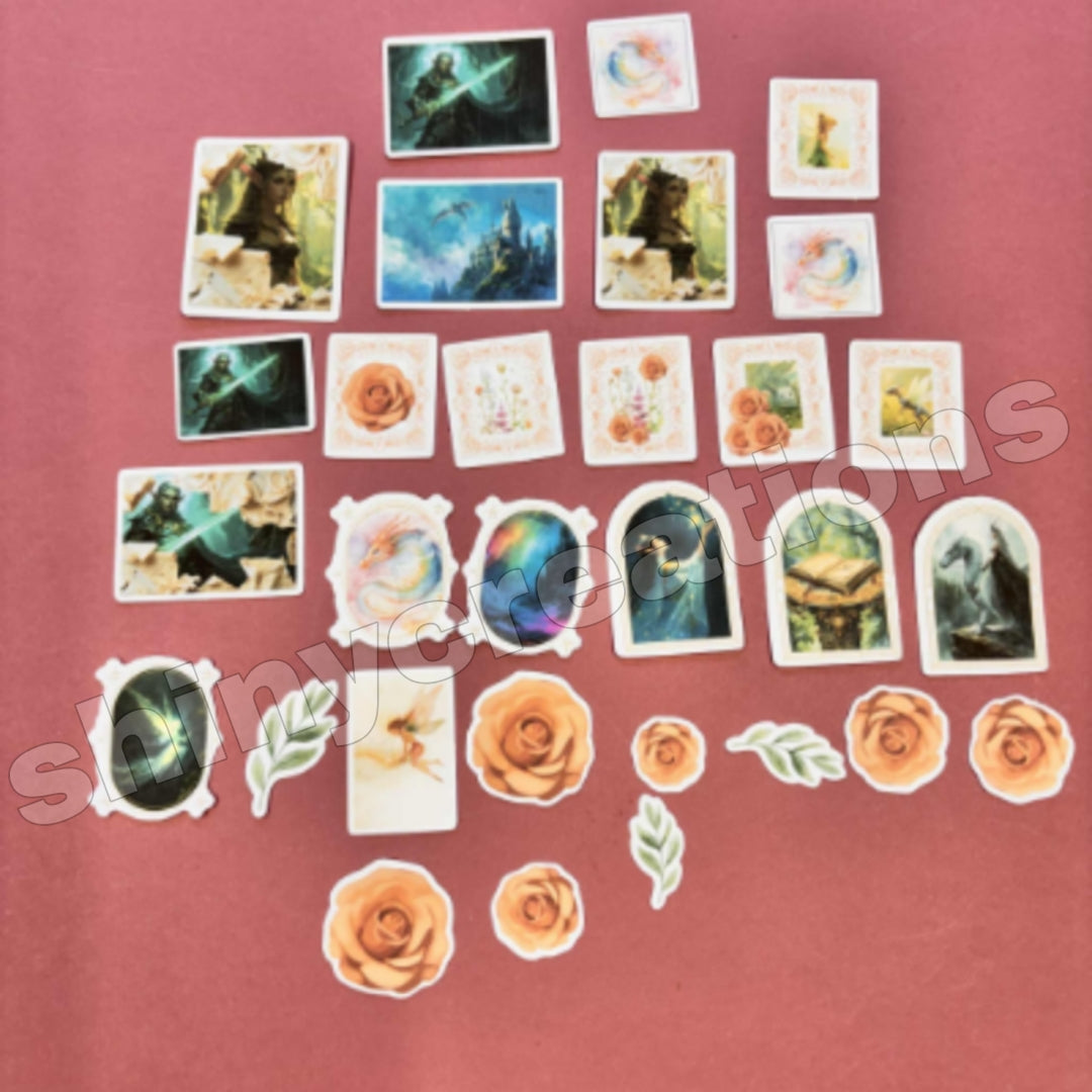 Shiny Creations 56 pc Fantasy Collage Sticker Pack
