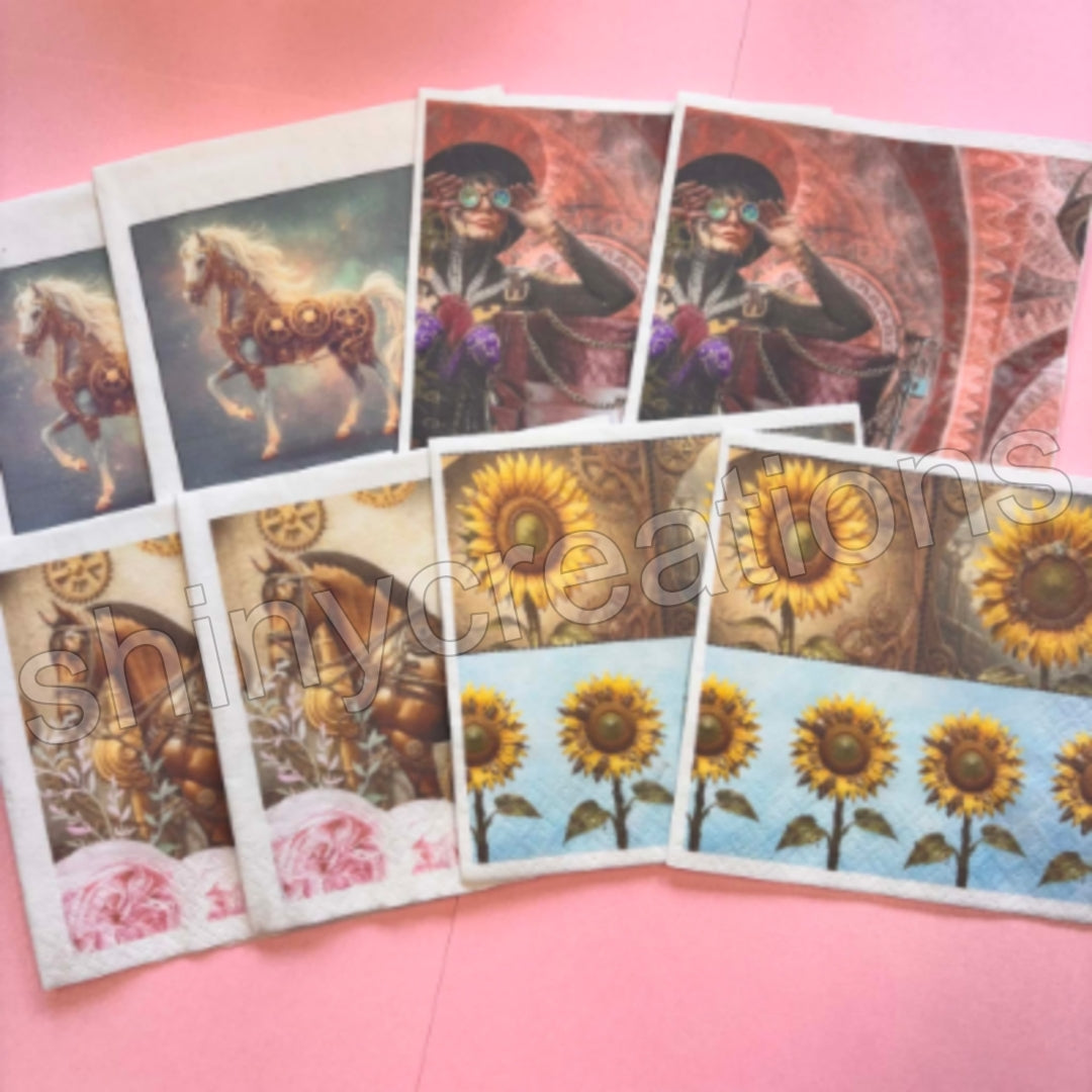 Shiny Creations 8 pack Decoupage Napkin Set
