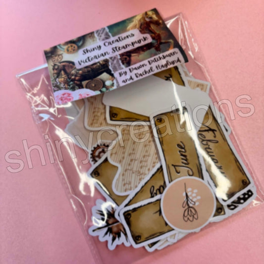 Shiny Creations 33 pc Victorian Steampunk Journaling Pack