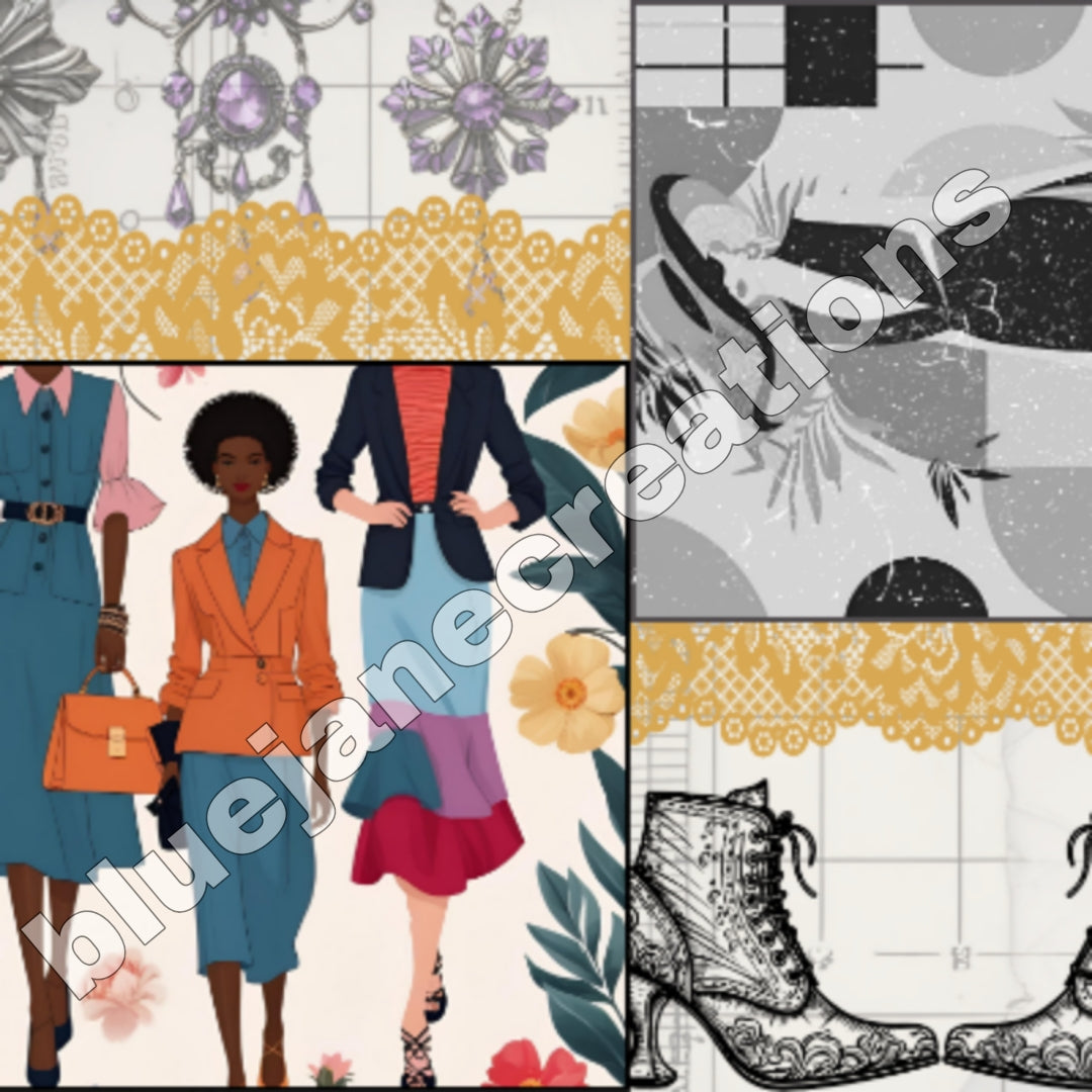 Funkiest Fashions Collage Papers
