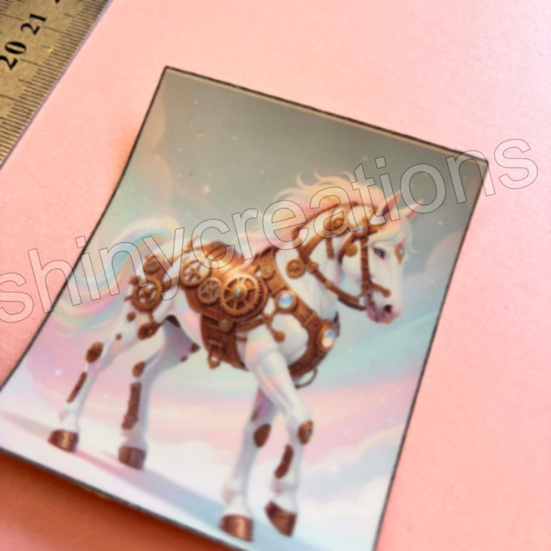 Shiny Creations Extra Large Victorian Steampunk Sticker - Steampunk Horse