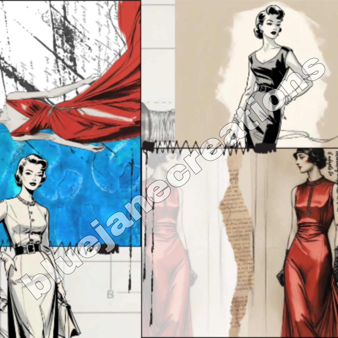 Funkiest Fashions Collage Papers